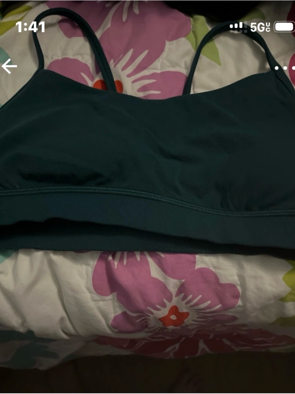 lululemon athletica Deep Teal Strappy Bralette